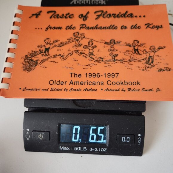 A Taste of Florida Cookbook 1996-97 Spiral Bound “Older Americans Cookbook” - Picture 8 of 8